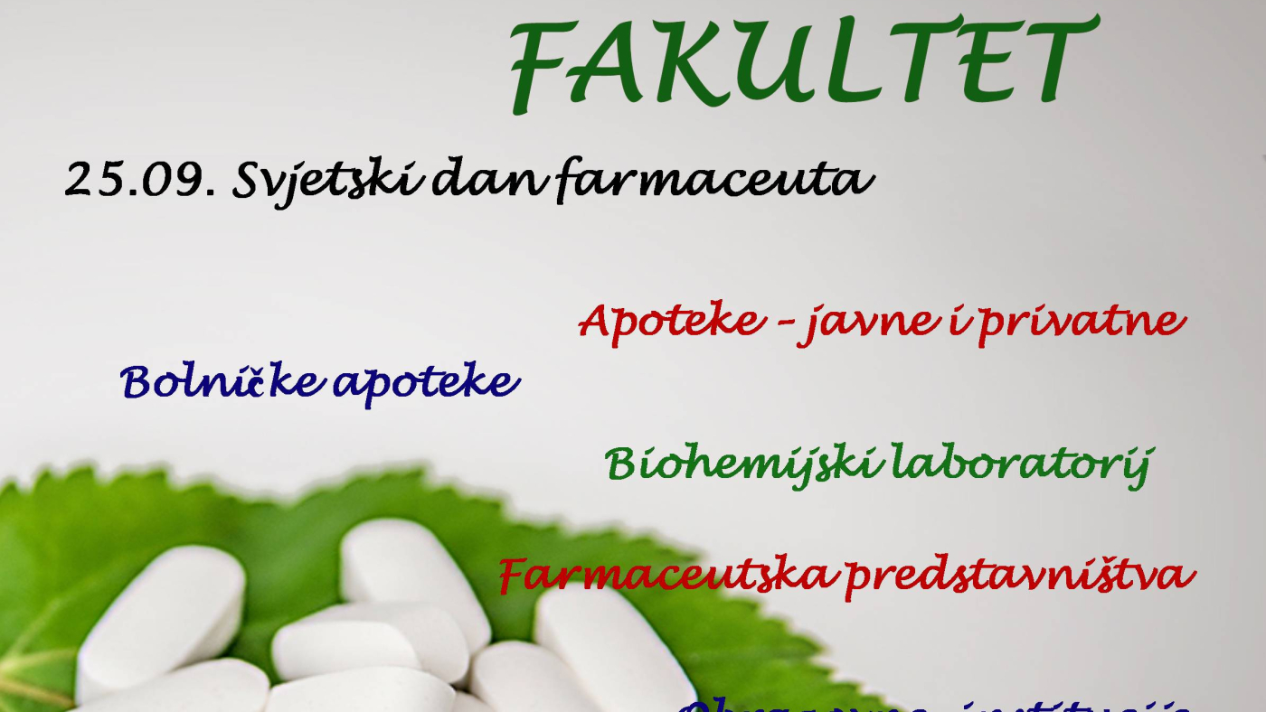 Farmaceutski fakultet -Baner